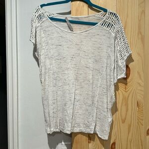 Allsaints Heather White/Grey Tshirt